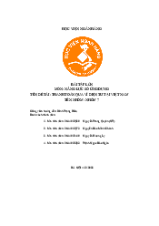 Đề Tài: Thanh Toán Qua Ví Điện Tử Tại Việt Nam | Năng Lực Số Ứng Dụng