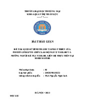 Tổ Chức và Định Mức Lao Động tại Ford Motor | Bài thảo luận an toàn vệ sinh lao động