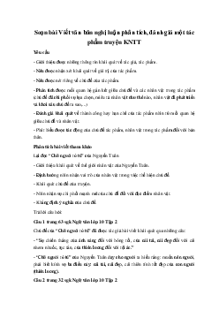 Soạn bài Viết văn bản nghị luận phân tích, đánh giá một tác phẩm văn học KNTT