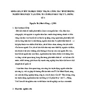 Khóa luận tốt nghiệp: thực trạng công tác tuyển dụng nguồn nhân lực tại công ty cổ phần may việt ý – hưng yên môn Cơ sở Toán cho các nhà kinh tế 1 | Học viện Nông nghiệp Việt Nam