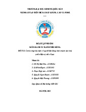 Ảnh hưởng hành vi tiêu dùng theo văn hóa Bắc - Nam | Môn Hành vi người tiêu dùng - Đại học Kinh Tế Quốc Dân