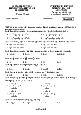 Đề thi thử TN THPT 2025 môn Toán trường THCS&THPT Lê Lợi – Bình Thuận