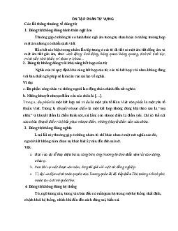 Ôn tập từ vựng - Moderatoren üben | Thực hành ngôn ngữ | Đại học Khoa học Xã hội và Nhân văn, Đại học Quốc gia Thành phố HCM