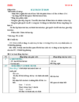 Giáo án Toán 2 tuần 10 sách Chân trời sáng tạo