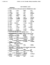 Ôn thi: Phonetics, Vocabulary & Grammar Review môn English Studies| Trường Đại học Thăng Long