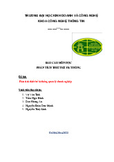 Đề tài:Phân tích thiết kế hệ thống quản lý doanh nghiệp  báo cáo môn học Phân tích thiết kế hệ thống | Trường đại học kinh doanh và công nghệ Hà Nội