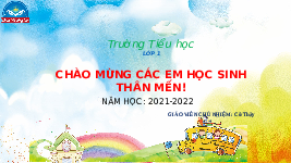 Giáo án điện tử Tiếng việt 1 bài 1 Chân trời sáng tạo: Học vần: A, a