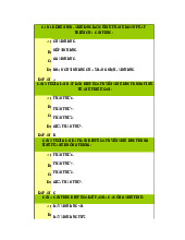 Trắc nghiệm phôi sinh dục 2 | Đại Học Y Dược Huế