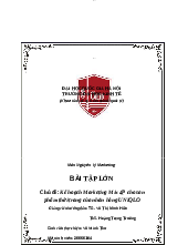 Kế hoạch Marketing Mix 4P cho sản phẩm thời trang của nhãn hàng UNIQLO - Nguyên lý Marketing | Trường Đại học Kinh tế, Đại học Quốc gia Hà Nội