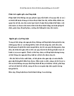 Phân tích nguồn gốc của pháp luật
