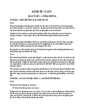 Bài Tập Và Ứng Dụng | Kinh tế vĩ mô 2 | Đại học Nông Lâm Thành phố Hồ Chí Minh