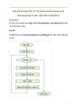 Giải Tin học 8 Bài 12: Từ thuật toán đến chương trình | Kết nối tri thức