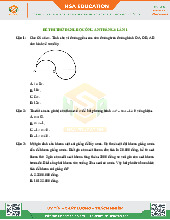 Đề thi thử Đánh giá năng lực Bộ công an tháng 6 lần 1 | Đại học Quốc gia Hà Nội