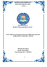 Nghiên cứu việc ứng dụng thương mại điện tử tại một doanh nghiệp về lĩnh vực ngân hàng - tài chính | Bài thảo luận Thương mại điện tử căn bản