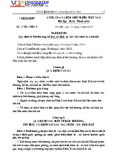 Nghị định 47/2014/NĐ-CP: Quy định về bồi thường, hỗ trợ tái định cư khi thu hồi Môn: Pháp luật đại cương | Trường: Học Viện nông nghiệp Việt Nam