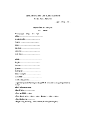 Mẫu hợp đồng lao động - Quản trị nhân lực | Trường Đại học Lao động - Xã hội