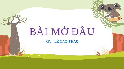 Giáo án điện tử Ngữ văn 11 Cánh diều: Bài mở đầu