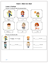 Everybody Up 1 Unit 1 lesson 1 Worksheet For Starter