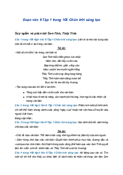 Soạn bài Sơn Tinh, Thủy Tinh | SGK Ngữ Văn 9 Chân trời sáng tạo (Tập 1)