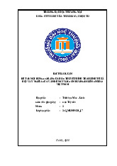 Nội dung cơ bản của học thuyết hình thái kinh tế xã hội và ý nghĩa của vấn đề này với con đường đi lên CNXH ở Việt Nam | Bài thảo luận Triết học Mác Lênin