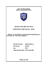 Tiểu luận: Chủ thể Kinh tế Bất động sản Hà Nội môn Kinh tế chính trị | Học viện Ngân hàng