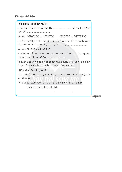 Vở bài tập Toán lớp 4 trang 80 Bài 27: So sánh và xếp thứ tự các số tự nhiên Chân trời sáng tạo
