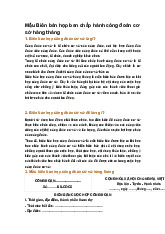 Mẫu Biên bản họp ban chấp hành công đoàn cơ sở hàng tháng