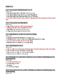 Trắc nghiệm ôn tập "Công cụ tài chính phái sinh" (có đáp án)