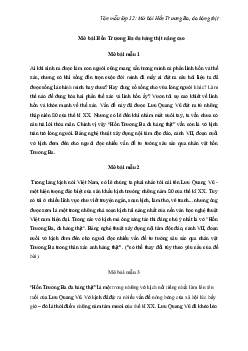 TOP 39 mẫu mở bài Hồn Trương Ba, da hàng thịt | Văn mẫu lớp 12
