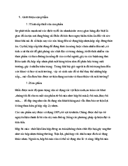 Lý thuyết môn marketing căn bản về giới thiệu sản phẩm