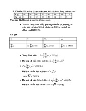 Ngân hàng bài tập công thức phương sai mẫu | Trường Đại học Công Nghệ, Đại học Quốc gia Hà Nội