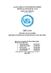 TIỂU LUẬN LUẬT TÀI CHÍNH | Trường Đại học Kinh Tế - Luật