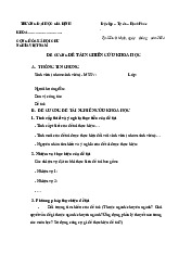 Đề cương Môn Phương pháp nghiên cứu khoa học | Đại học Gia Định