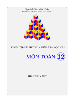 Tuyển tập đề thi thử và đề kiểm tra học kỳ 1 môn Toán 12 (Tập 2)