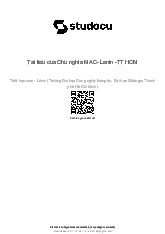 Tài liệu đầy đủ của Triết học | Triết học Mác-Lênin