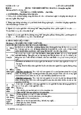 Giáo án học kì II môn Ngữ văn 11 sách CTST