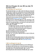 Mẫu hợp đồng góp vốn mua đất hợp pháp (Tải bản Word, PDF)