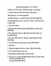 Tổng Quan và Khái Niệm Cơ Bản | Môn Luật Hiến Pháp - Trường Đại học Luật Hà Nội