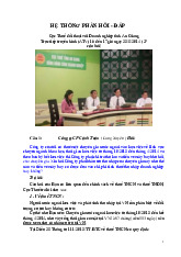 27 Câu hỏi về Thuế TNCN và Thuế TNDN do cơ quan Thuế trả lời môn  Kế toán thuế   | Học viện Nông nghiệp Việt Nam