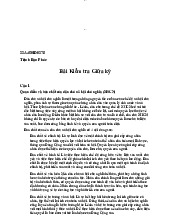 Đề kiểm tra giữa kì môn Chủ nghĩa xã hội khoa học  - Chủ nghĩa xã hội khoa học | Đại học Mở Hà Nội