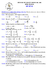 08 đề ôn tập giữa học kỳ 1 Toán 11 năm 2025 – 2026 có lời giải chi tiết
