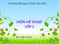 Giáo án điện tử Mĩ thuật 2 Bài 3 Cánh diều: Cổng trường nhộn nhịp