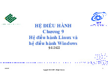 Chương 9 : Hệ điều hành Linux và hệ điều hành Windows | Bài giảng Hệ điều hành
