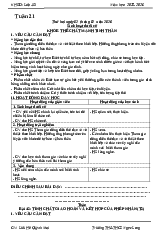 Giáo án bài giảng Tiếng Việt Toán của tuần 21