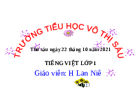 Giáo án điện tử Tiếng việt 1 bài 18 Chân trời sáng tạo: Học vần: gh, nh