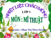 Giáo án điện tử Mĩ Thuật 1 Chủ Đề 3 Bài 3 Kết nối tri thức: Sự kỳ diệu của đường nét
