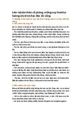 Liên hệ bản thân về phòng chống suy thoái tư tưởng chính trị đạo đức lối sống