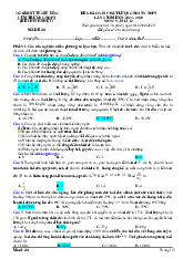 Đề thi khảo sát tốt nghiệp THPT 2025 môn Vật lí lần 2 cụm trường THPT Thanh Hóa