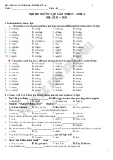 Nội Dung Ôn Tập Lần 2 HK2 – Anh 6