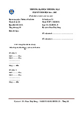 Bài Thi Học Phần Triết Học Mác - Mã 10 | Trường Đại học Thương Mại